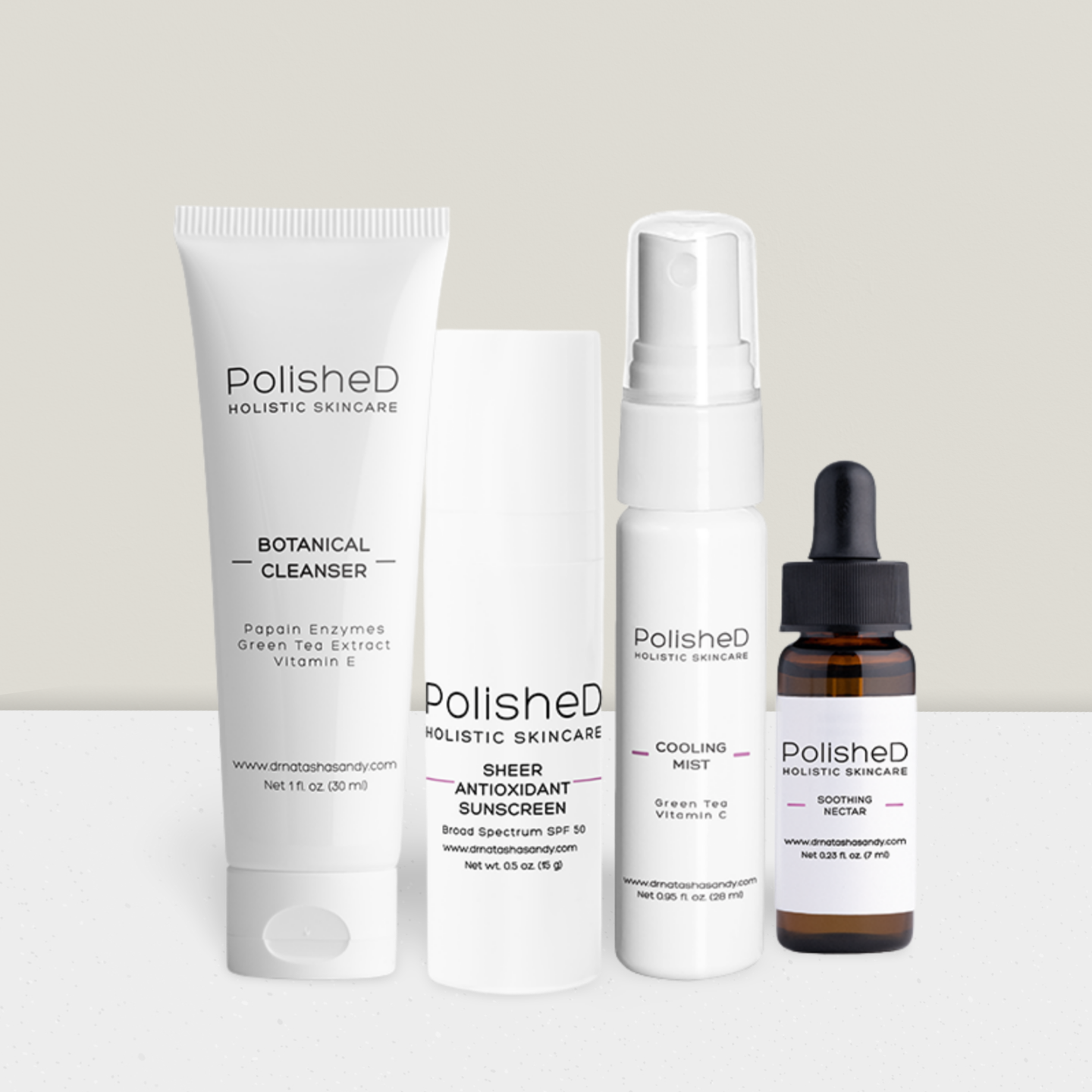 PolisheD Holistic Skincare Summer & Travel Essentials Starter Kit