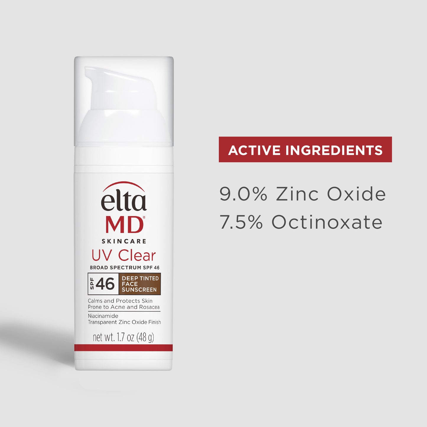 NEW!!! Elta MD UV Clear Broad-Spectrum SPF 46 DEEP TINTED